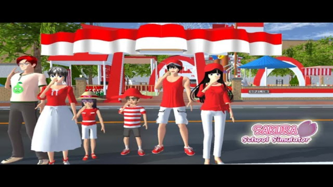 Membuat Parade Meriah 17 Agustusan di Sakura School Simulator