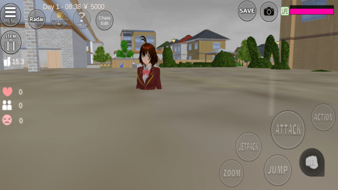 Cara Membuat Hujan dan Banjir di Game Sakura School Simulator