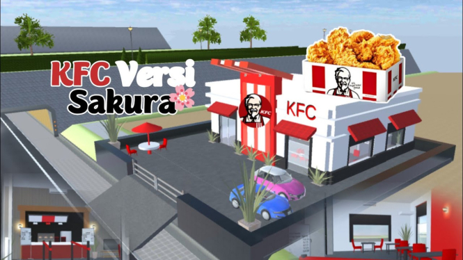 Cara Membuat Restoran KFC di Sakura School Simulator