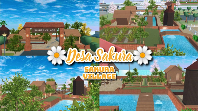 Cara Kreatif Membangun Rumah Pedesaan di Sakura School Simulator