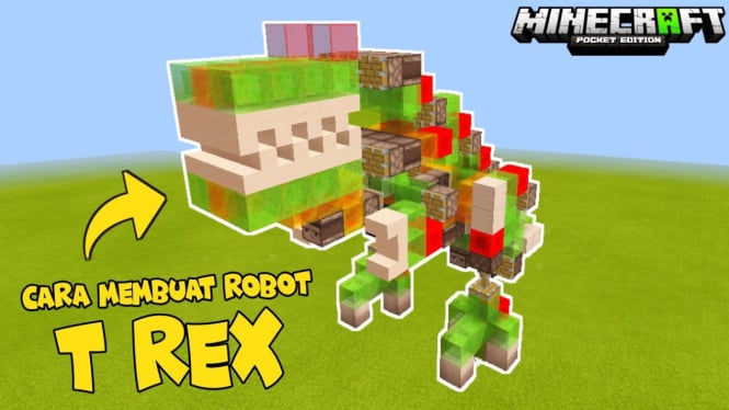 Robot T-Rex di Minecraft