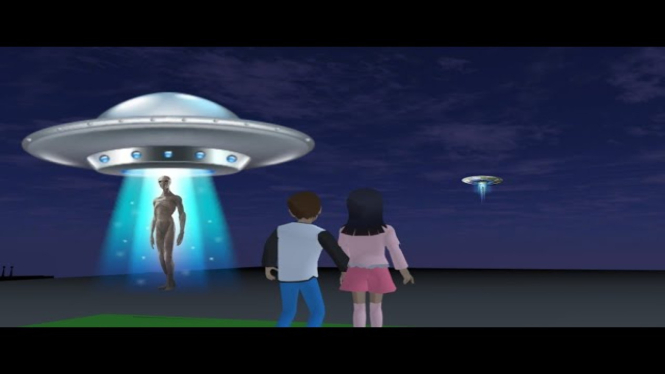 Cara Mudah Menemukan dan Naik UFO di Sakura School Simulator