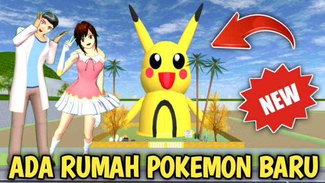 Mengunjungi Rumah Pokémon di Sakura School Simulator