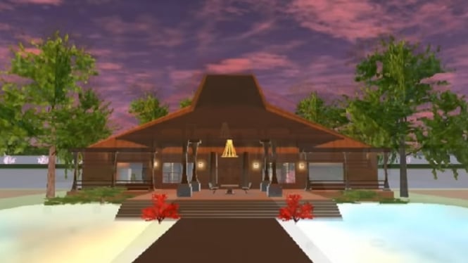 Rumah Joglo di Sakura School Simulator