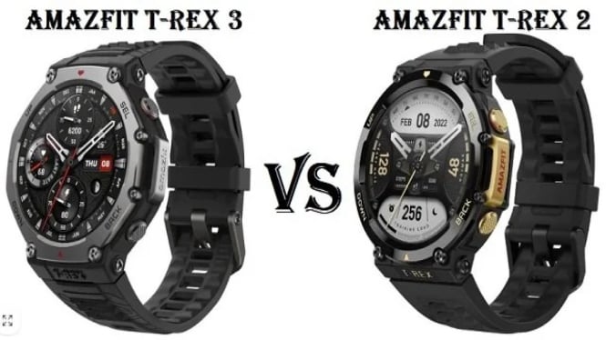 Perbandingan Amazfit T-Rex 3 vs T-Rex 2