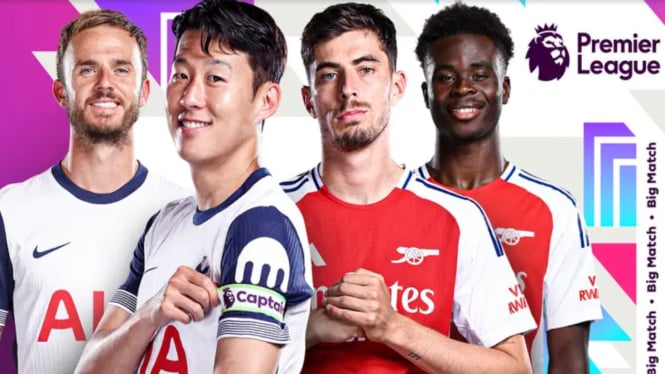 Live Streaming Liga Inggris: Tottenham vs Arsenal