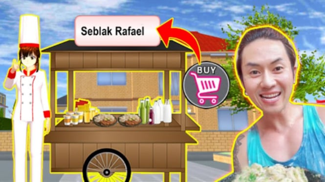 Cara Mengunjungi Warung Seblak Rafael Smash di Sakura School Simulator