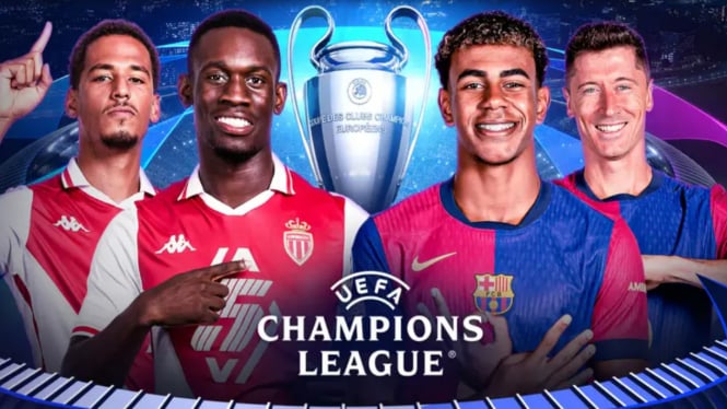 Link Live Streaming AS Monaco vs Barcelona: Jadwal dan Prediksi UCL 2024/2025