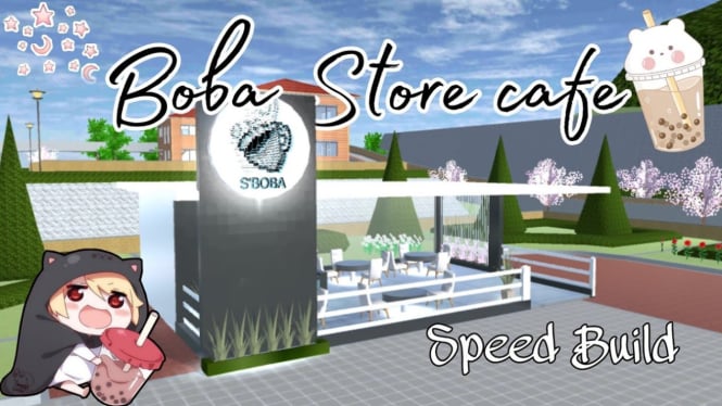 Café Boba di Sakura School Simulator