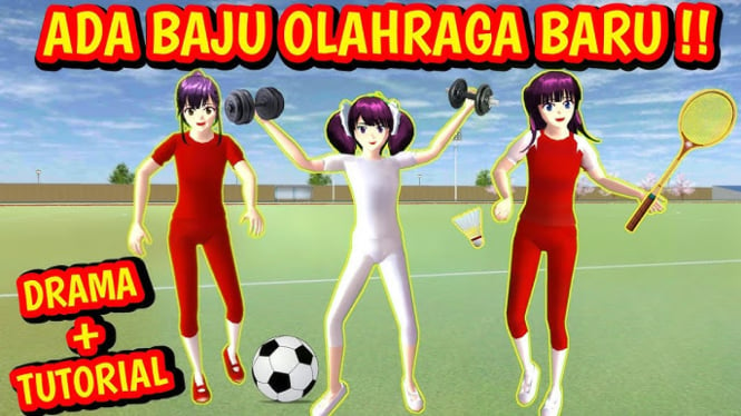 Kreatif Membuat Baju Olahraga di Sakura School Simulator