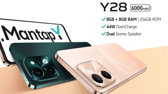 Vivo Y28: Smartphone Tangguh dengan Baterai 6.000 mAh dan Tahan Air