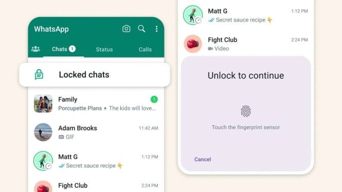 Cara Mengunci Chat WhatsApp dengan Mudah di Android dan iPhone