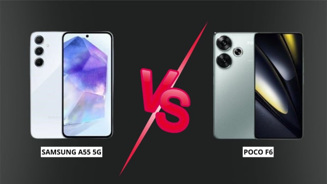 Perbandingan Harga Samsung Galaxy A55 5G vs Poco F6: Spesifikasi Lengkap, Mana yang Worth It?