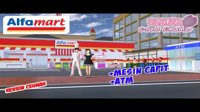 ID Alfamart dan Indomart di Sakura School Simulator