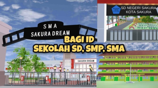 Kumpulan ID Sekolah Indonesia dan Korea di Sakura School Simulator