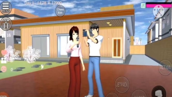 Cara Merekam Layar Game Sakura School Simulator