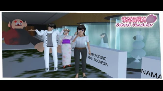 Berkunjung ke Museum Hantu di Sakura School Simulator