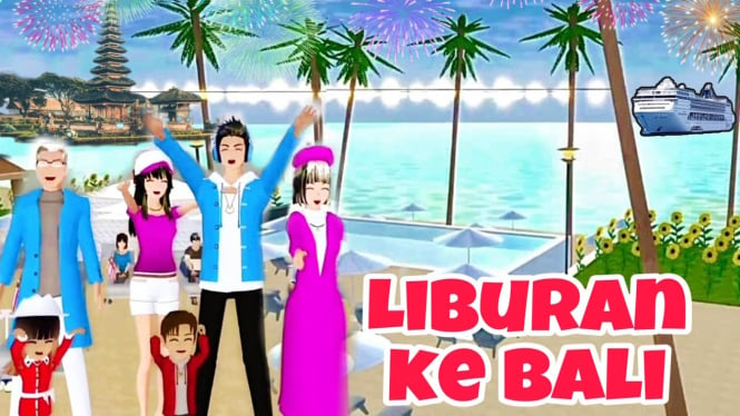 Liburan Seru ke Bali di Sakura School Simulator: