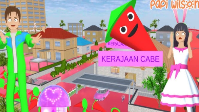 Cara Masuk ke Istana Cabe di Sakura School Simulator: Bangunan Megah yang Wajib Dicoba!