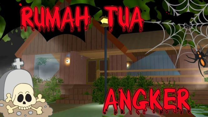 Rumah Hantu Seram di Sakura School Simulator