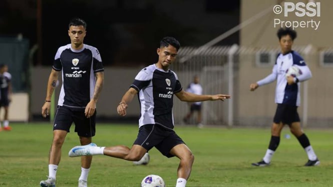 Timnas Indonesia sedang Latihan