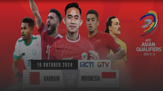 Streaming Resmi Indonesia vs Bahrain