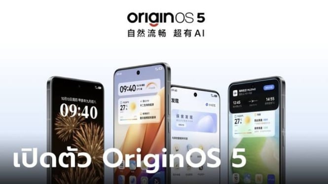 Vivo Luncurkan OriginOS 5: Antarmuka Baru dengan Fitur AI Canggih dan Performa Super Cepat