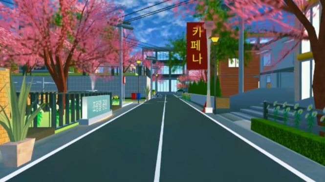 10 Rekomendasi ID Dekorasi Jalanan Kota Paling Aesthetic di Sakura School Simulator, Bikin Kota Jadi Keren!