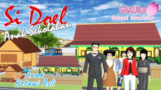 Mengunjungi Rumah Sidoel Anak Betawi di Sakura School Simulator