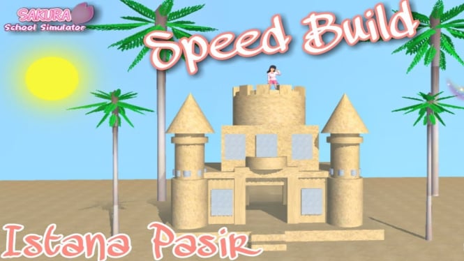 Istana Pasir di Sakura School Simulator