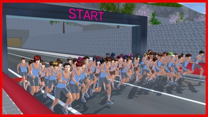 Marathon di Sakura School Simulator