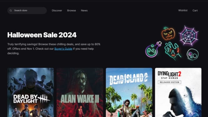 Diskon Epic Games Store Halloween 2024! Hemat Besar Hingga 90%