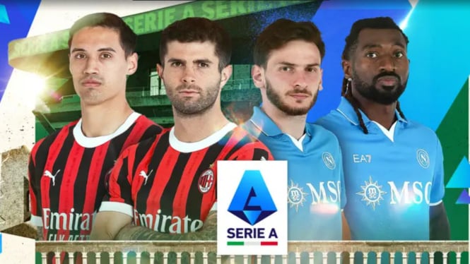 Link Streaming Gratis AC Milan vs Napoli Jam 02.45 WIB, Duel Panas Serie A