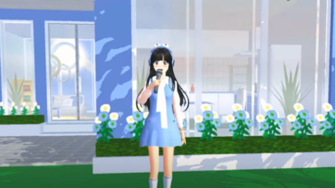 10 ID Rumah Serba Biru yang Kawaii dan Estetik di Sakura School Simulator