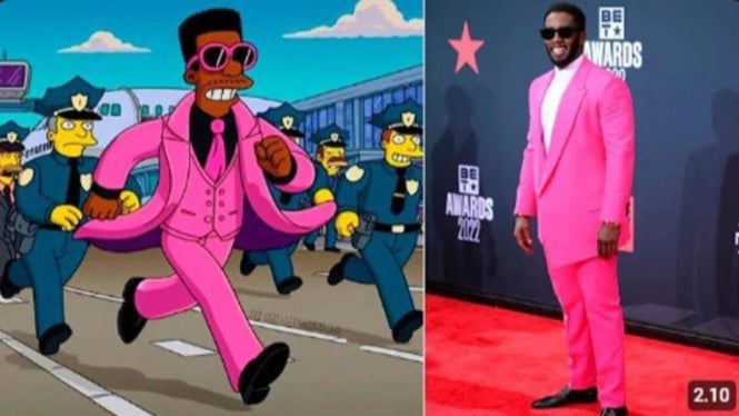 Wow! The Simpsons Sudah Prediksi White Party dan Penangkapan P Diddy