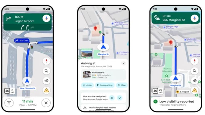 Google Maps Tambah Fitur Panduan Jalur dan Peringatan Cuaca