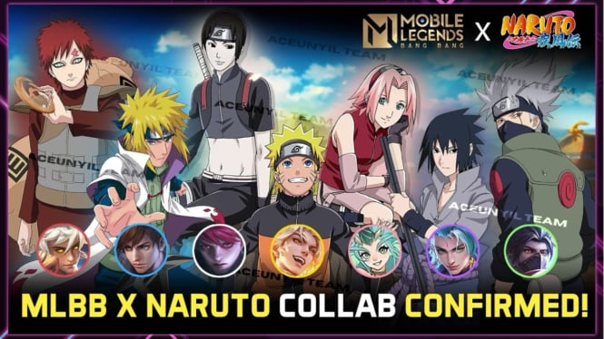 MLBB X Naruto! Inilah 7 Hero yang Akan Mendapat Skin Eksklusif, Ada Kyubi di Hero Baru!