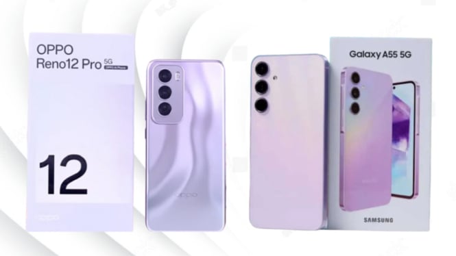 Oppo Reno 12 5G vs Samsung Galaxy A55: Mana yang Terbaik di Kelas Menengah 2024?