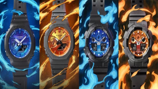 Casio Rilis G-SHOCK Flame Inside