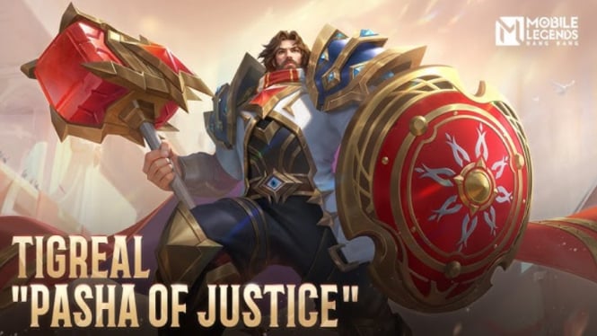 Cara Dapatkan Skin Tigreal Pasha of Justice Mobile Legends dengan Diskon 30%! Begini Caranya!