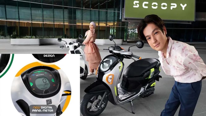 New Honda Scoopy 2024, Panel Instrumen Digital yang Makin Canggih