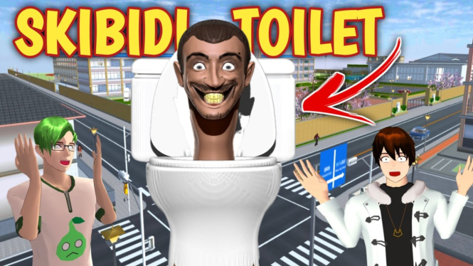 Panduan Membuat Skibidi Toilet di Sakura School Simulator