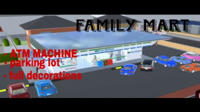 Kumpulan Lengkap ID Family Mart untuk Sakura School Simulator