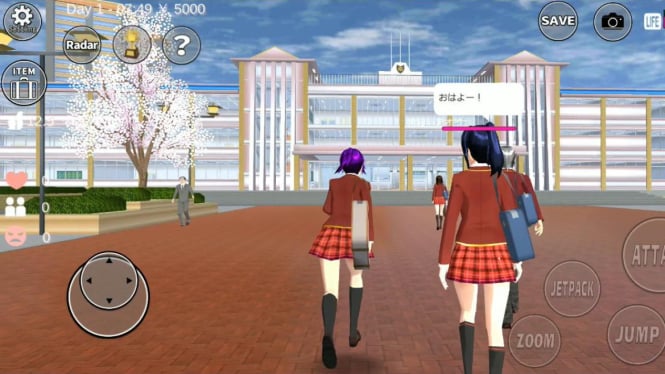 Traveling ke Berbagai Negara di Sakura School Simulator, Ini Daftar ID Negara ny!