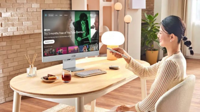 Asus ZenScreen Smart MS27UC: Monitor 27 Inci Pintar dengan Google TV dan Suara Harman Kardon