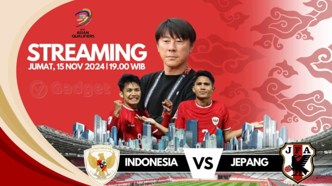 Link Live Streaming Resmi Timnas Indonesia vs Jepang Pukul 19.00 WIB Tanpa VPN dari HP!