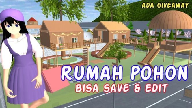 Rumah Pohon Terbaik di Sakura School Simulator