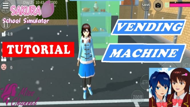 Membuat Vending Machine di Sakura School Simulator