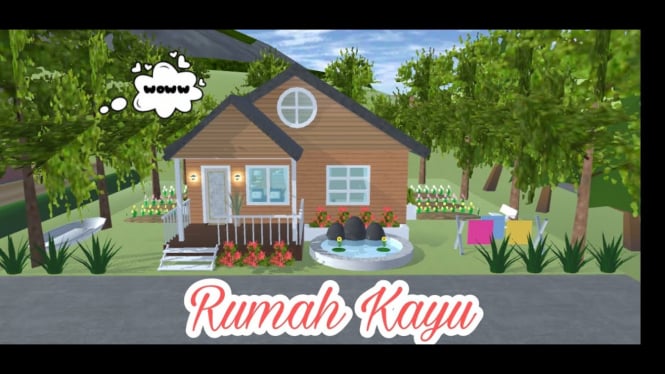 Cara Membuat Rumah Kayu di Sakura School Simulator