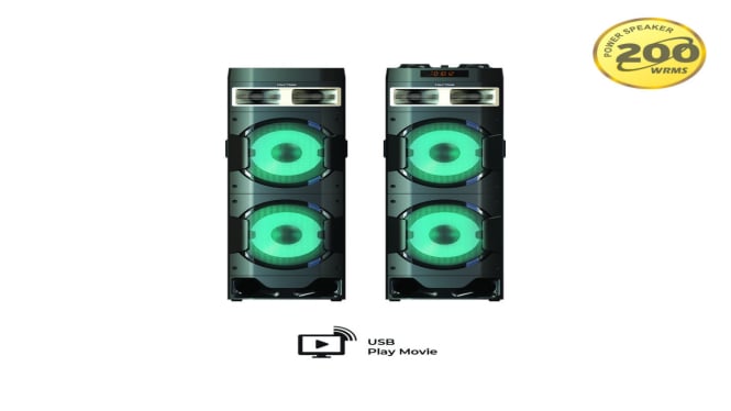 Speaker Double Woofer Polytron